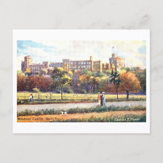 Kasteel Windsor uit de oude doos Briefkaart (Voorkant)