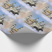 Kasteel Wolken Sprookje Cadeaupapier (Hoek)