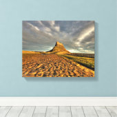 Kasteeldoek van Lindisfarne Canvas Afdruk (Insitu (Houten vloer))