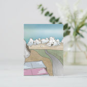 Kasteelheuvel boulderen Nieuw-Zeeland Briefkaart (Staand voorkant)