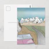 Kasteelheuvel boulderen Nieuw-Zeeland Briefkaart (Voorkant / Achterkant)