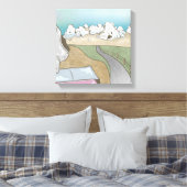 Kasteelheuvel boulderen Nieuw-Zeeland Canvas Afdruk (Insitu (Slaapkamer))