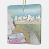 Kasteelheuvel boulderen Nieuw-Zeeland Keramisch Ornament (Links)