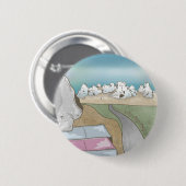 Kasteelheuvel boulderen Nieuw-Zeeland Ronde Button 5,7 Cm (Voorkant /achterkant)