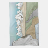 Kasteelheuvel boulderen Nieuw-Zeeland Theedoek (Verticaal)