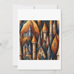 kasteelillustratie kaart