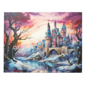 Kasteellandschap Concept Abstract kleurrijk landsc Notitieblok (Voorkant)