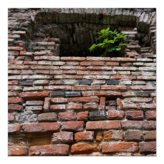 kasteelmuur raam poster (Voorkant)