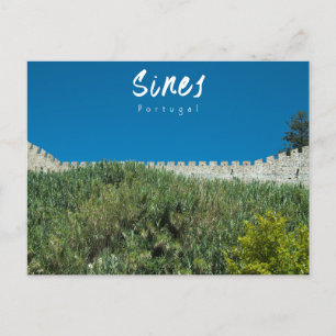 Kasteelmuur van Sines - Portugal Briefkaart