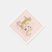 Kasteelprinses 1e verjaardag servet (Hoek)