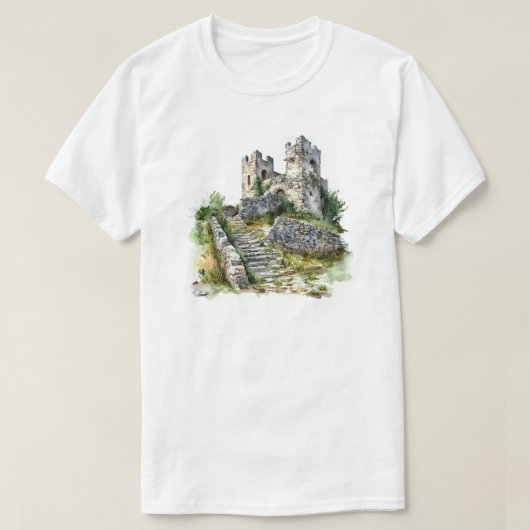 Kasteelruïnes T-shirt (Design voorkant)