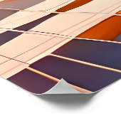 Kasteelschilderij uitzicht van gouden getextureerd poster (Hoek)