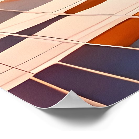 Kasteelschilderij uitzicht van gouden getextureerd poster (Hoek)