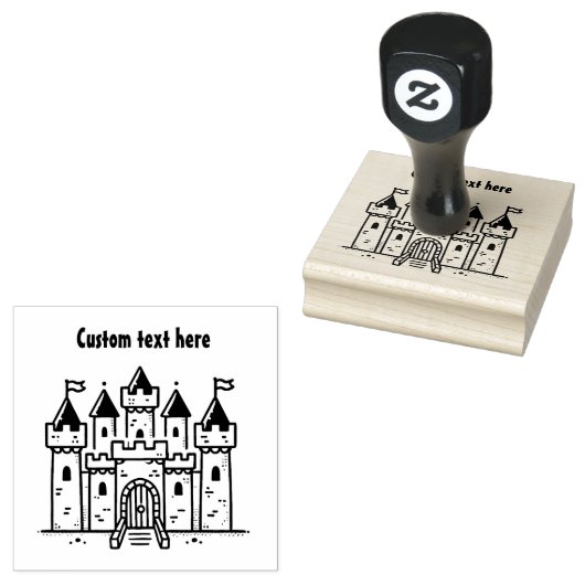 Kasteelstempel Rubberstempel (Gestempeld)