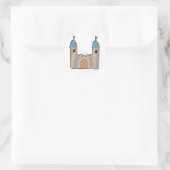 Kasteelstickers Ronde Sticker (Tas)