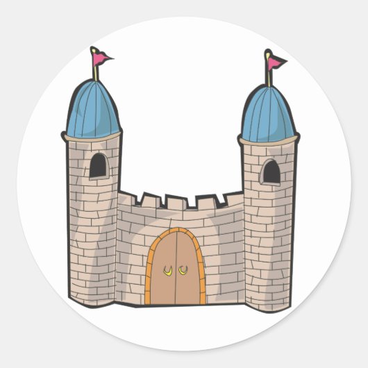 Kasteelstickers Ronde Sticker (Voorkant)