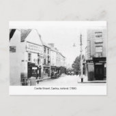 Kasteelstraat in Carlow Town,  Ierland Briefkaart (Voorkant)