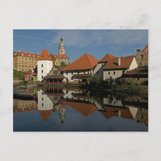 Kasteeltoren, Vltava rivier, Cesky Krumlov, Briefkaart (Voorkant)