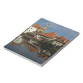 Kasteeltoren, Vltava rivier, Cesky Krumlov, Notitieblok (Linkerzijde)