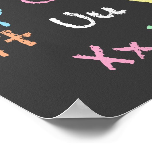 Kastel Alphabet Chalkboard Poster (Hoek)