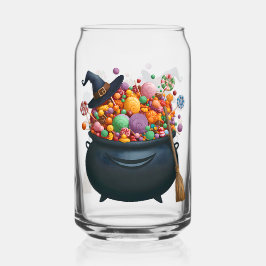 Kastel van giechelen en gummies blikvorm glas