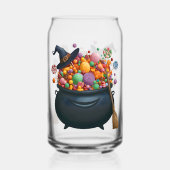 Kastel van giechelen en gummies blikvorm glas (Achterkant)