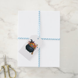 Kastel van giechelen en gummies cadeaulabel