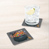 Kastel van giechelen en gummies kartonnen onderzetters (Insitu)