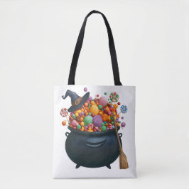 Kastel van giechelen en gummies tote bag
