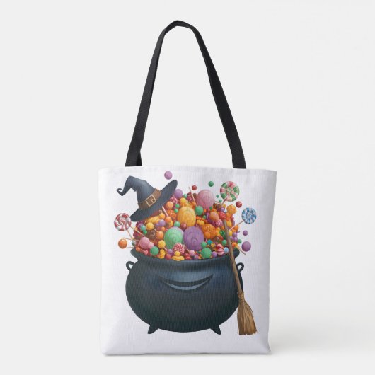 Kastel van giechelen en gummies tote bag (Achterkant)