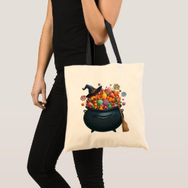 Kastel van giechelen en gummies tote bag