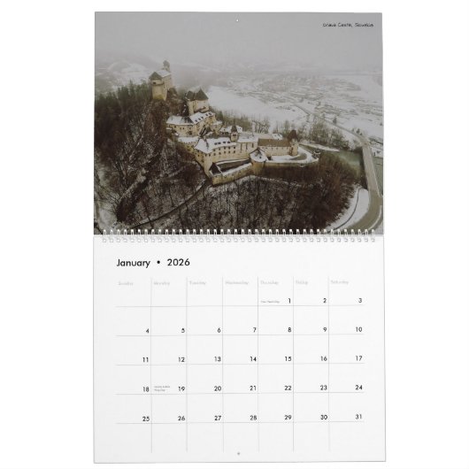 Kastelen in Europa 2024 Kalender (Jan 2026)