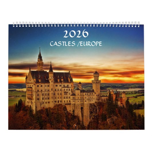 Kastelen in Europa 2024 Kalender (Hoes)