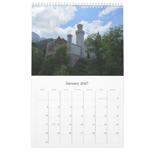 Kastelen van Duitsland 2013 Kalender (Jan 2027)