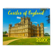 Kastelen van Engeland Schilderachtig 2025 Muurkale Kalender (Hoes)