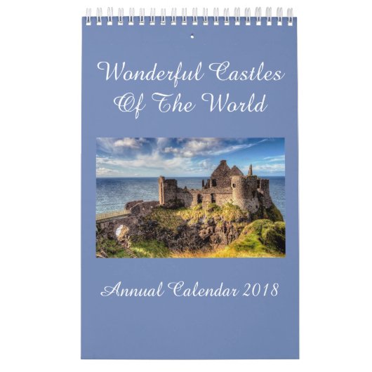 kastelen van het wereldjaarrooster 2018 kalender (Hoes)