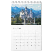 kastelen van het wereldjaarrooster 2018 kalender (Jan 2027)