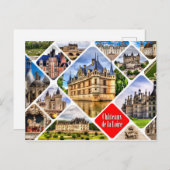 Kasten van de Loire Valley. Collage. Briefkaart (Voorkant / Achterkant)