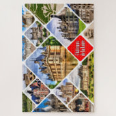 Kasten van de Loire Valley. Collage. Legpuzzel (Verticaal)
