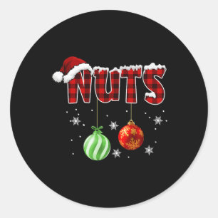 Kasten voor kerstfeestjes Koeskoepels 6 Ronde Sticker