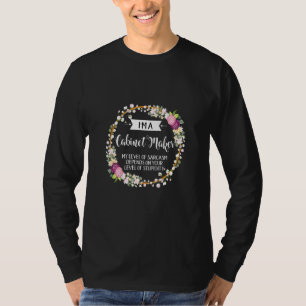 kastenzetmeelniveau van Sarcasm Floral voor vrouwe T-shirt