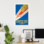 Kastle Ski Austria Oslo 1952 Vintage Ski Poster (Thuiskantoor)
