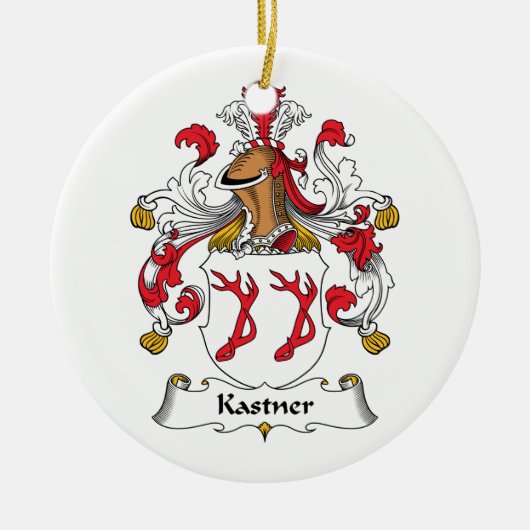 Kastner Family Crest Keramisch Ornament (Voorkant)