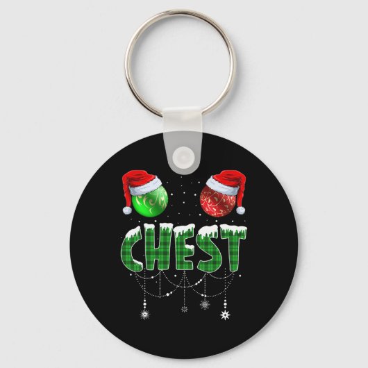 Kastnoten voor kerstfeestjes 2 sleutelhanger (Voorkant)