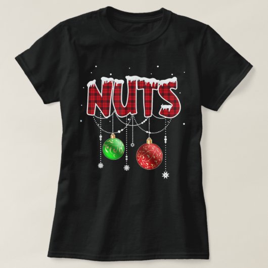 Kastnoten voor kerstkerstfeestjes Koesnoten T-shirt (Design voorkant)