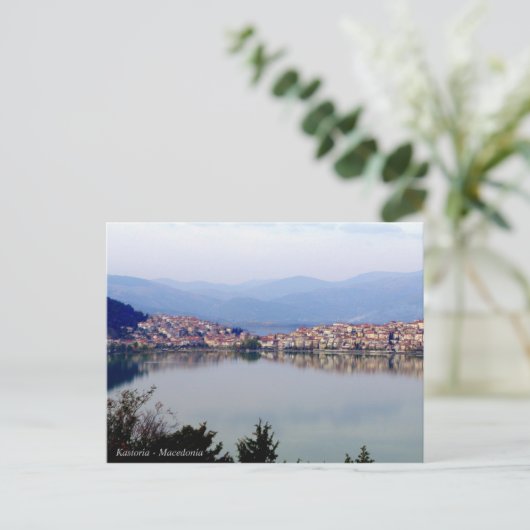 Kastoria - Macedonië Briefkaart (Staand voorkant)