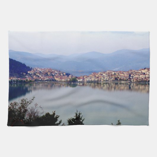 Kastoria - Macedonië Theedoek (Horizontaal)