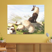 Kastraal Draggo Sheep Guardians - Stretched Canvas (Insitu (Woonkamer))