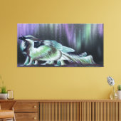 Kastraal True Aurora Dragon Pair Canvas Afdruk (Insitu (Woonkamer))