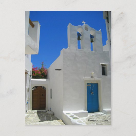 Kastro- Sifnos Briefkaart (Voorkant)